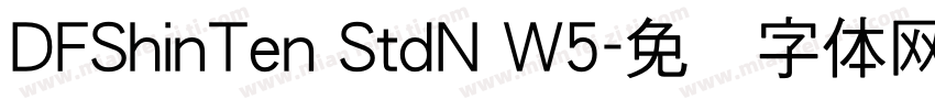 DFShinTen StdN W5字体转换